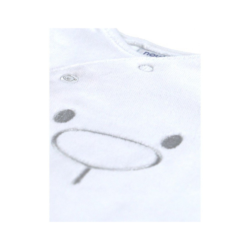 Pyjama en velours bio 1 mois Mix & Match NOUKIE'S Blanc