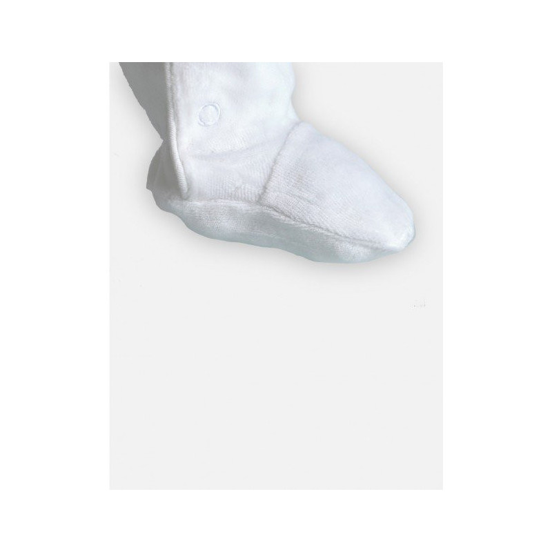Pyjama en velours bio 9 mois Mix & Match NOUKIE'S Blanc