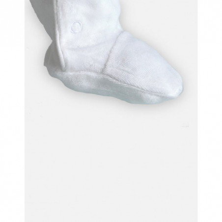 Pyjama en velours bio 9 mois Mix & Match NOUKIE'S Blanc