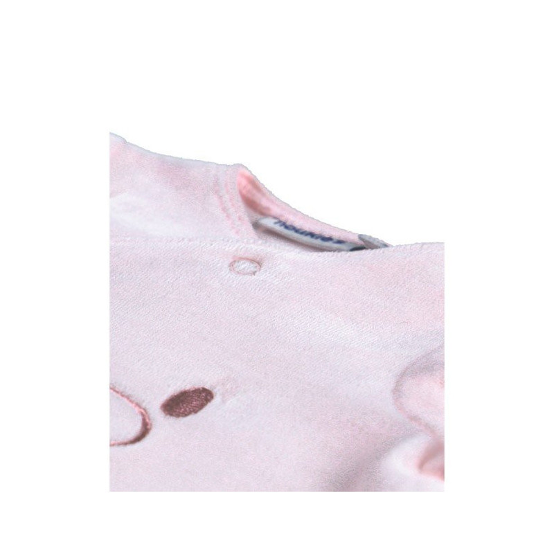 Pyjama en velours bio 3 mois Mix & Match NOUKIE'S Rose clair