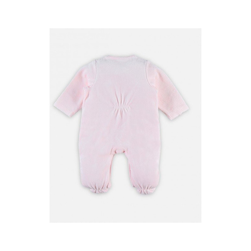 Pyjama en velours bio 0 mois Mix & Match NOUKIE'S Rose clair