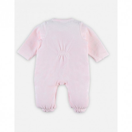Pyjama en velours bio 0 mois Mix & Match NOUKIE'S Rose clair