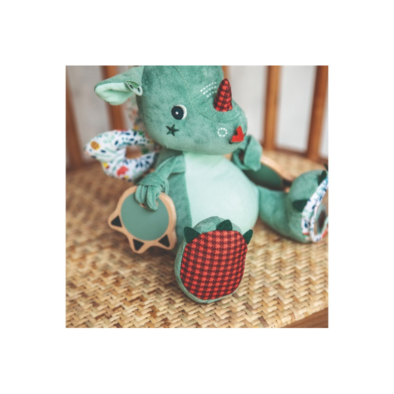 Peluche d’activités Joe le dragon LES LILLIPUTIENS