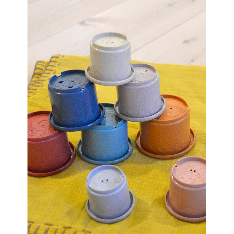 Gobelets à empiler en paille de blé MAGNI