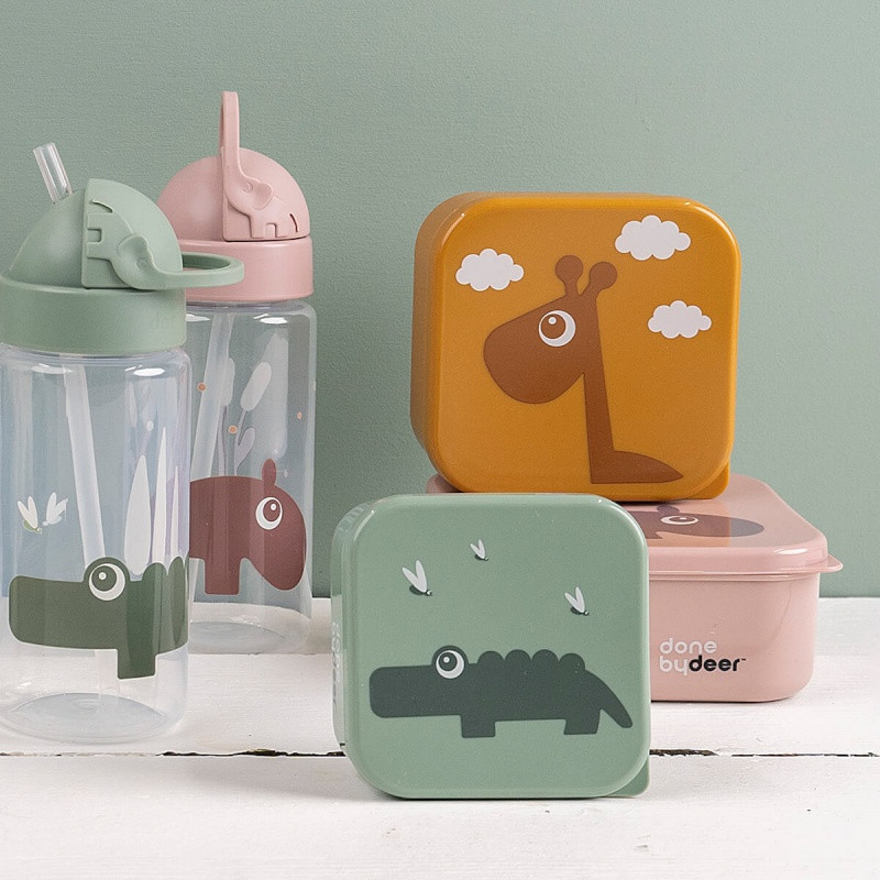 Gourde à paille 350 ml DONE BY DEER Ozzo rose