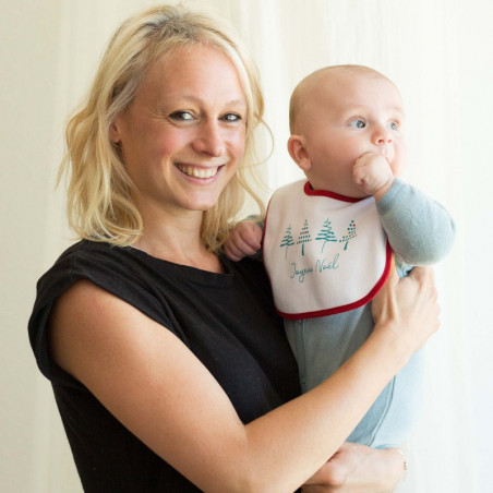 Lot de 2 bavoirs de Noël 1er âge TROIS KILOS SEPT