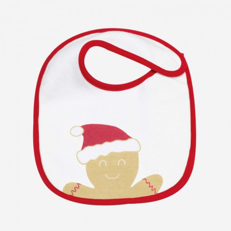 Lot de 2 bavoirs de Noël Naissance TROIS KILOS SEPT