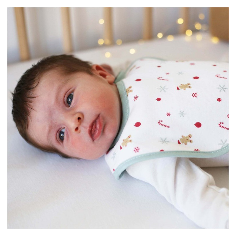 Lot de 2 bavoirs de Noël Naissance TROIS KILOS SEPT