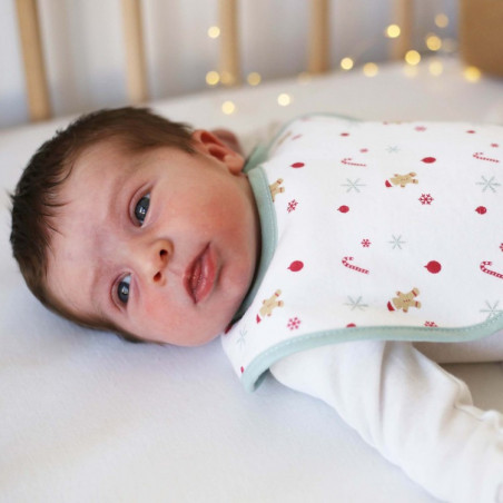 Lot de 2 bavoirs de Noël Naissance TROIS KILOS SEPT