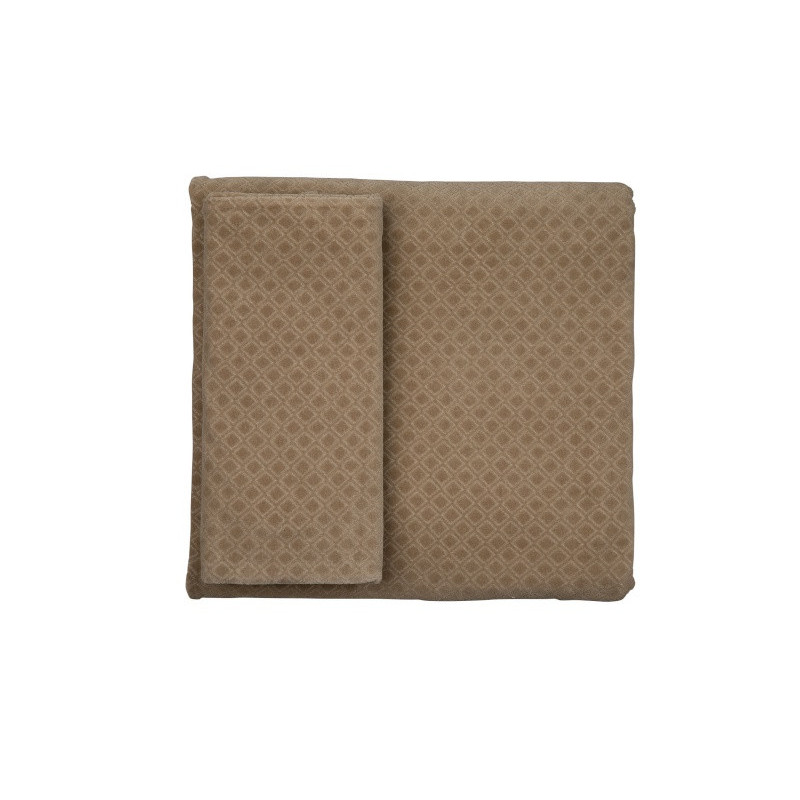 Housse de couette lit Espresso square PERICLES Coffee