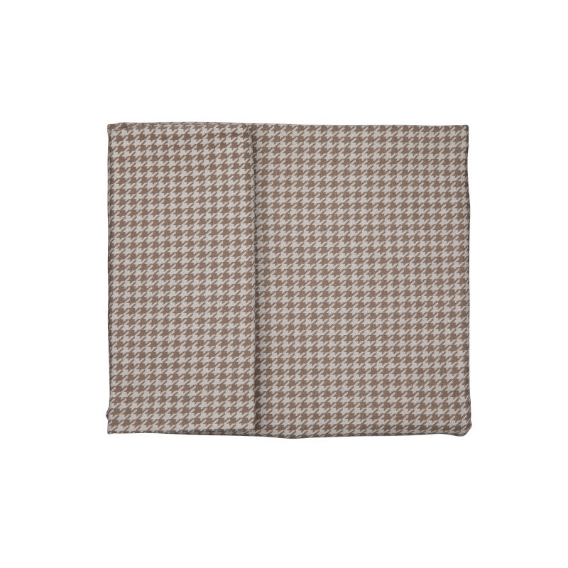 Housse de couette lit Pied de poule PERICLES Coffee