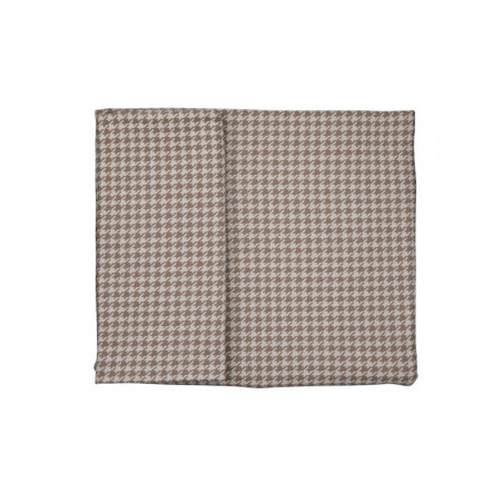 Housse de couette lit Pied de poule PERICLES Coffee