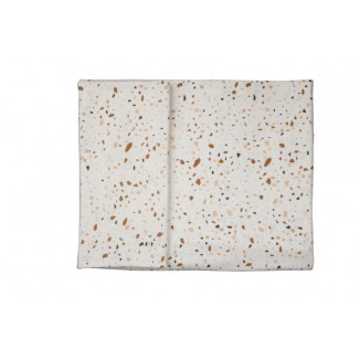 Housse de couette lit Sprinkles taupe PERICLES Coffee