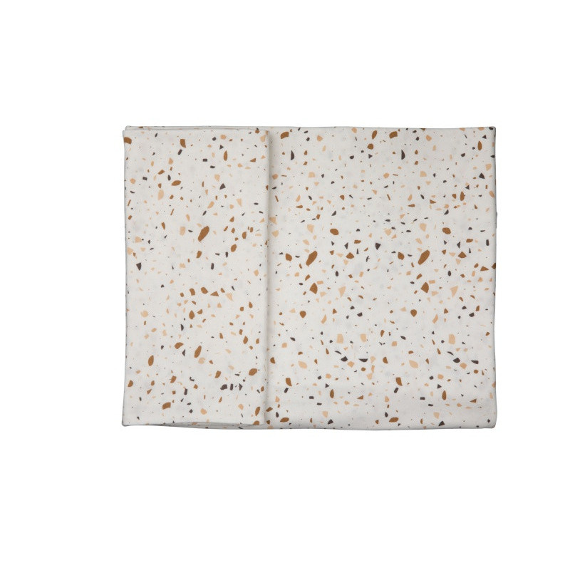 Housse de couette lit Sprinkles taupe PERICLES Coffee