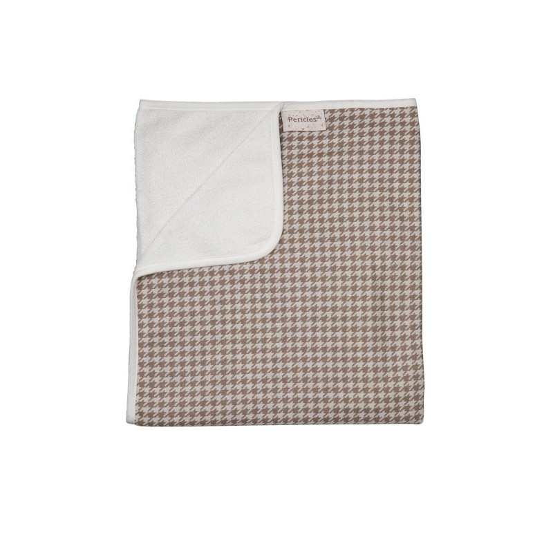 Couverture de lit 100x150 Pied de poule PERICLES Coffee