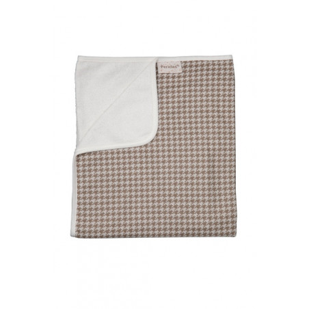 Couverture de lit 100x150 Pied de poule PERICLES Coffee