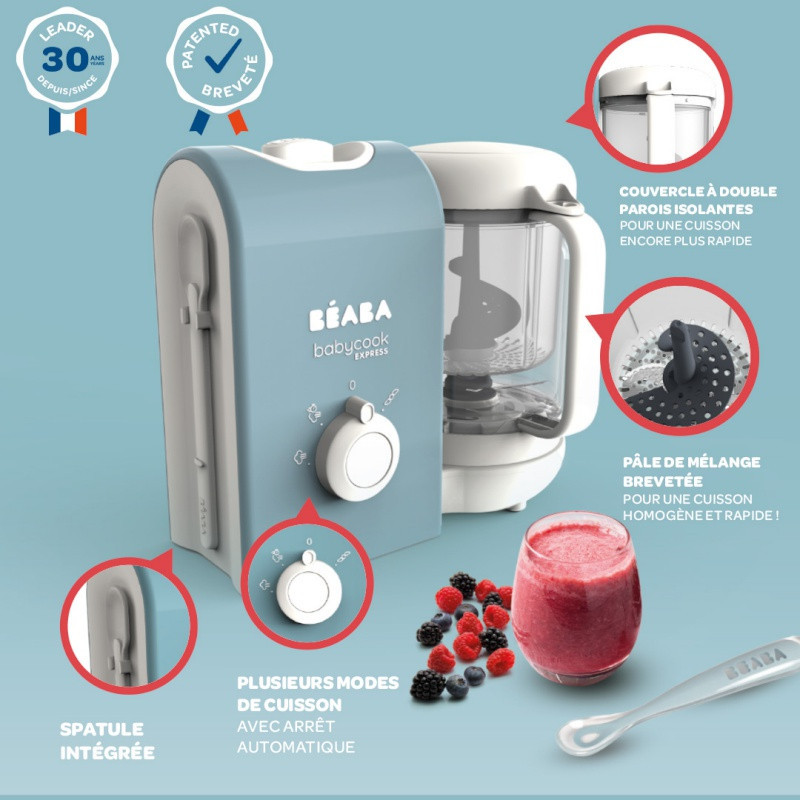 Babycook Express BEABA Bleu baltique d'argile