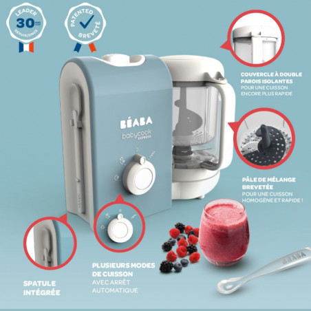 Babycook Express BEABA Bleu baltique d'argile