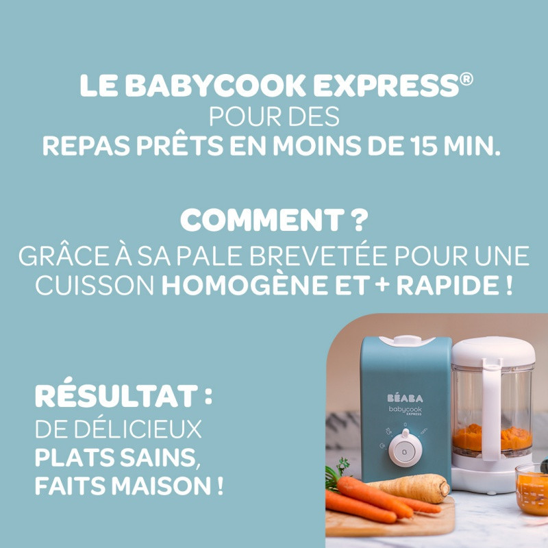 Babycook Express BEABA Bleu baltique d'argile