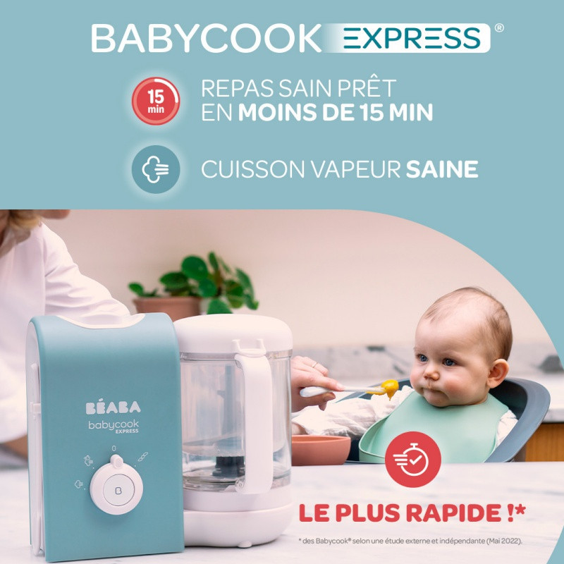 Babycook Express BEABA Bleu baltique d'argile