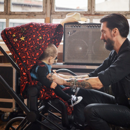 Poussette complète Priam 4 Matt black CYBEX Rockstar