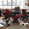 Poussette complète Priam 4 Matt black CYBEX Rockstar