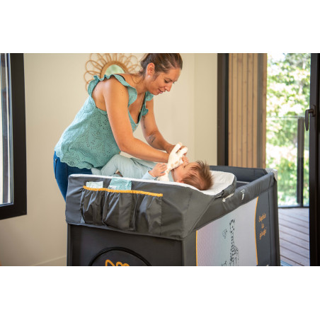 Lit pliant Optic Z RENOLUX Sophie la girafe Sunrise