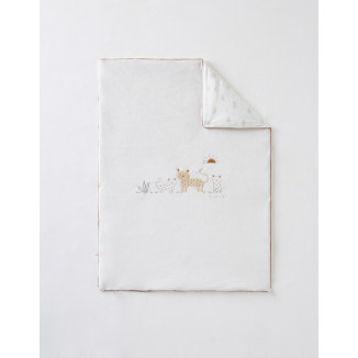 Couverture 75x100 en veloudoux NOUKIE'S Babou & Kendi