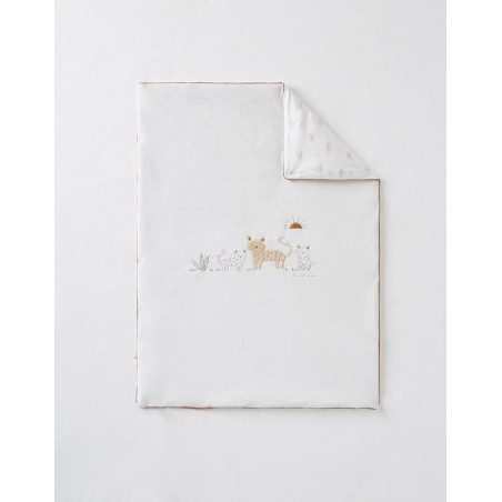 Couverture 75x100 en veloudoux NOUKIE'S Babou & Kendi