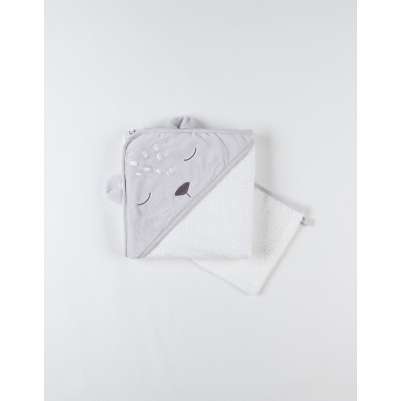 Sortie de bain veloudoux & éponge NOUKIE'S Babou & kendi