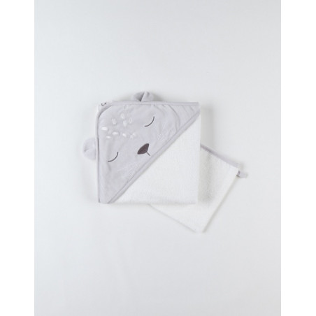 Sortie de bain veloudoux & éponge NOUKIE'S Babou & kendi