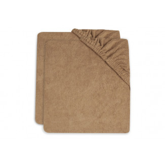 Lot de 2 housses de matelas à langer JOLLEIN Biscuit