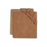 Lot de 2 housses de matelas à langer JOLLEIN Caramel/biscuit