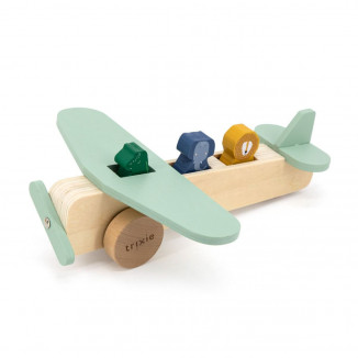 Avion en bois TRIXIE All animals