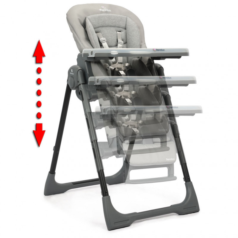 Chaise-haute Bébévision + réducteur RENOLUX Paloma