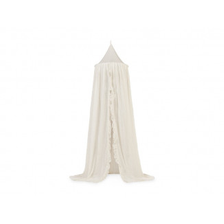Ciel de lit vintage 245cm JOLLEIN Ruffle ivory