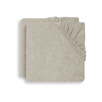 Lot de 2 housses de matelas à langer JOLLEIN Nougat