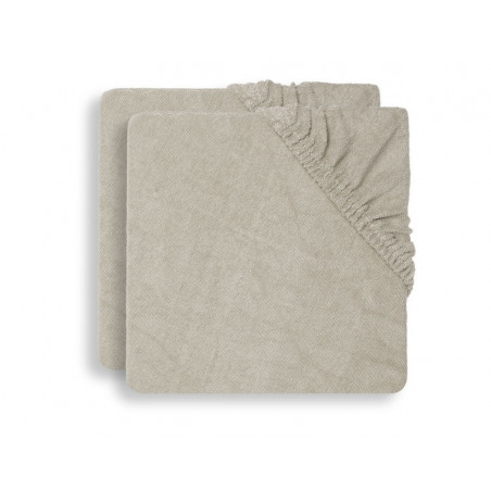 Lot de 2 housses de matelas à langer JOLLEIN Nougat