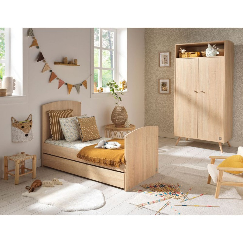 Little big bed 70x140 SAUTHON Access Chêne doré
