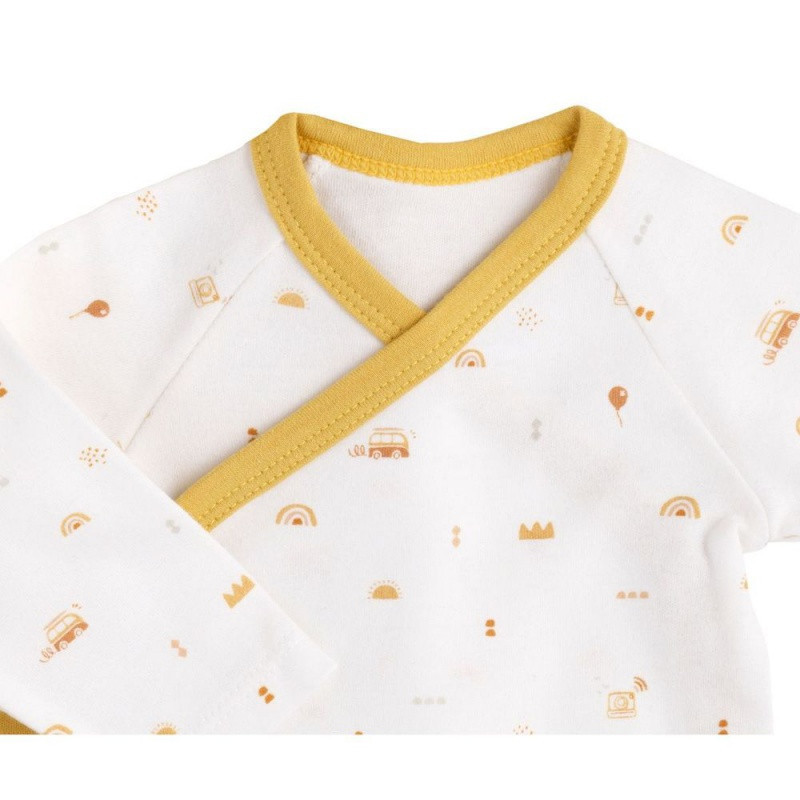 Lot de 3 bodies à manches longues 6mois SAUTHON Sunlight