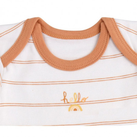 Lot de 3 bodies à manches courtes 3 mois SAUTHON Sunlight