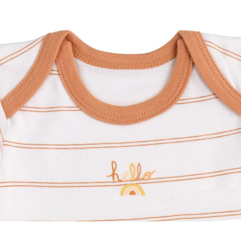 Lot de 3 bodies à manches courtes 6 mois SAUTHON Sunlight