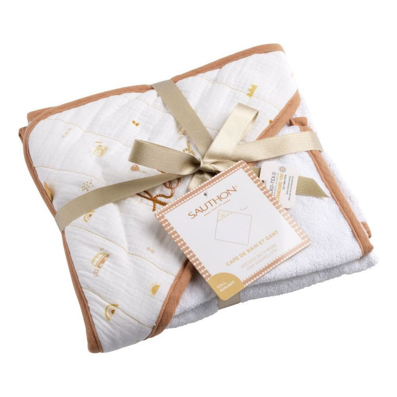 Sortie de bain et gant SAUTHON Sunlight