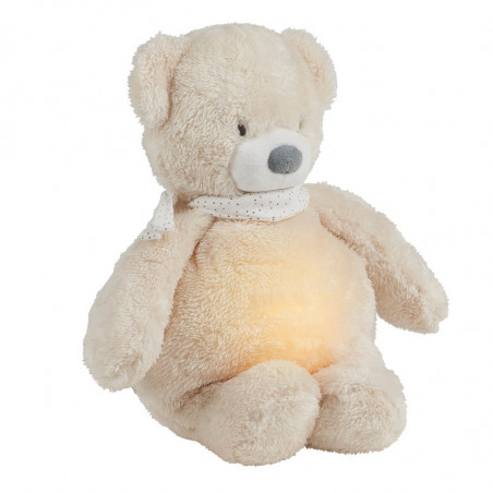 Veilleuse Ours en peluche Sleepy NATTOU Beige