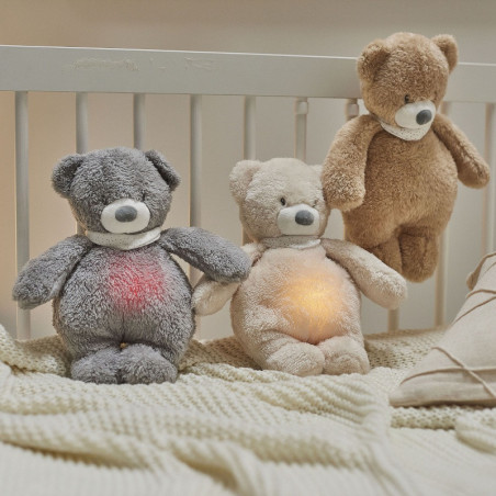 Veilleuse Ours en peluche Sleepy NATTOU Beige