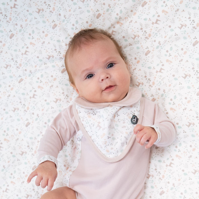 Lot de 2 bavoirs bandana DOMIVA Lilas