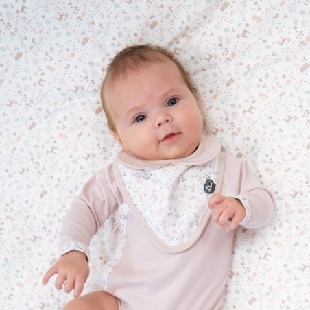 Lot de 2 bavoirs bandana DOMIVA Lilas