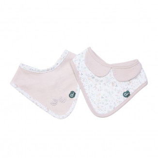 Lot de 2 bavoirs bandana DOMIVA Lilas