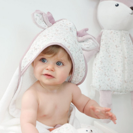 Sortie bain + gant DOMIVA Lilas