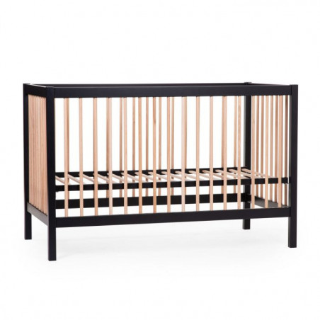 Lit 60x120 Cot97 CHILDHOME Noir/Naturel